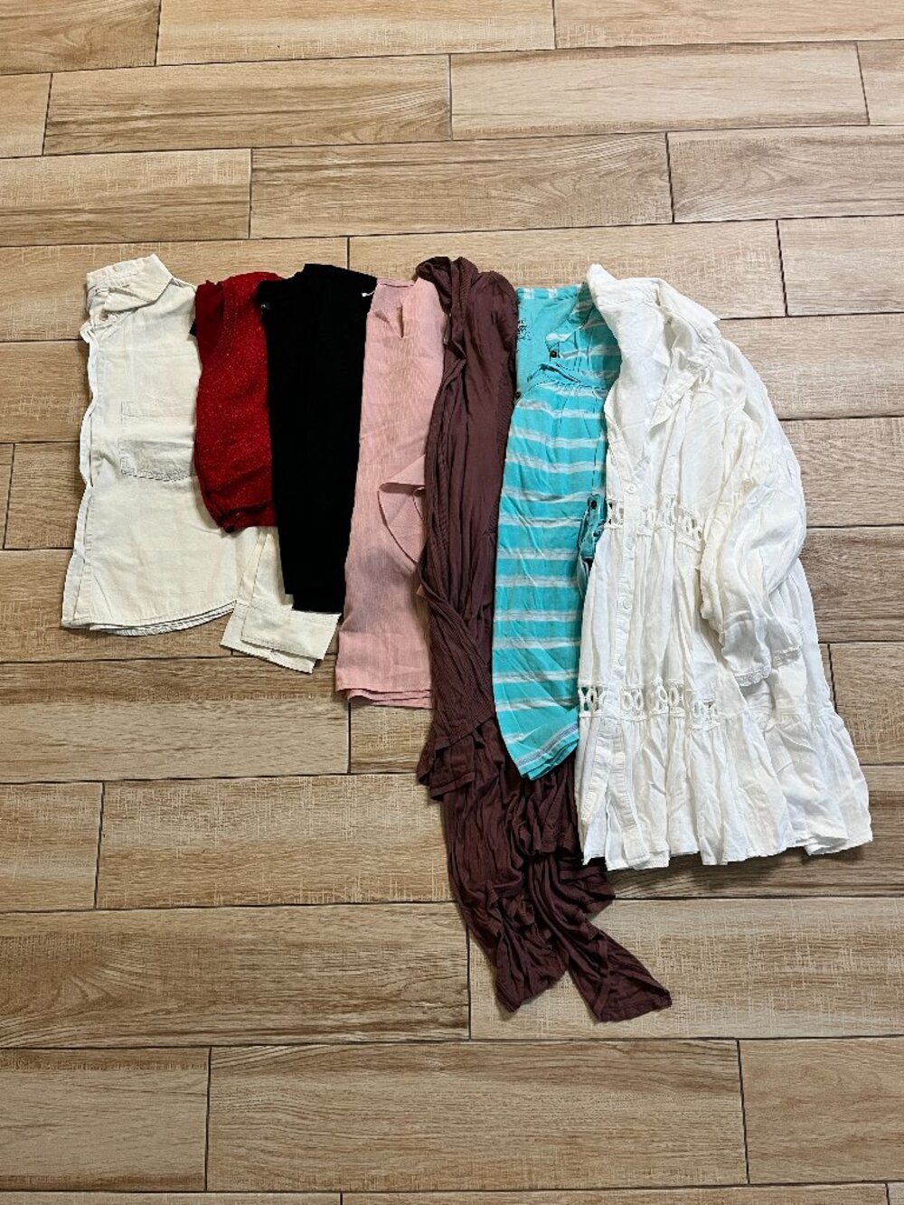Womens Bundle of 7 Long Sleeve Tops - L